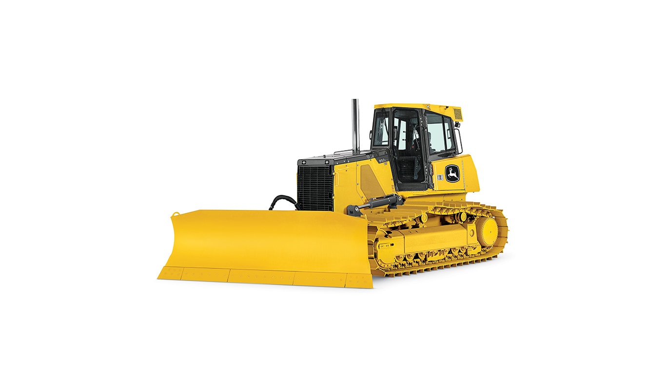 850J-II Dozer on white background