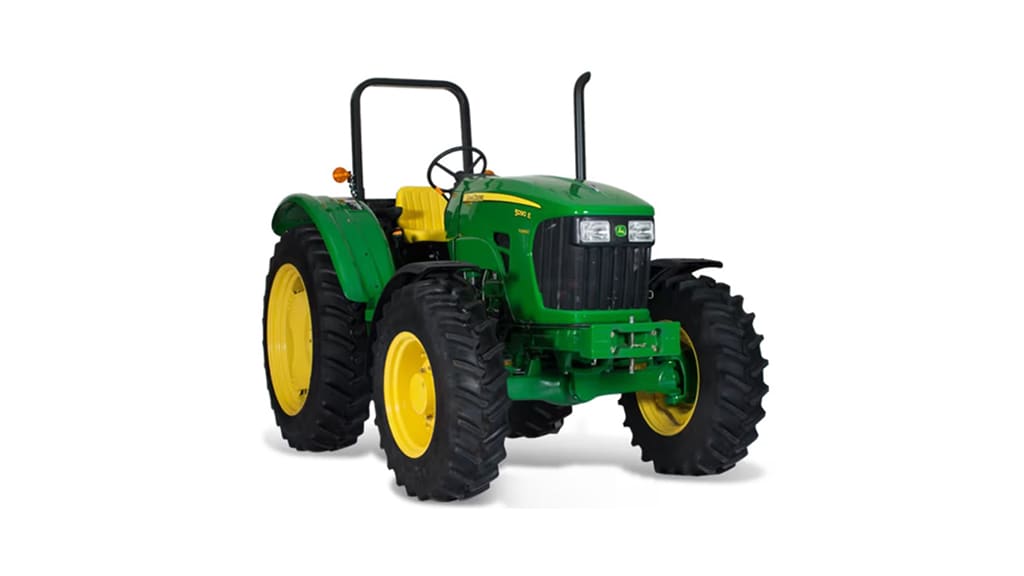 Tractor 5076E con fondo blanco.